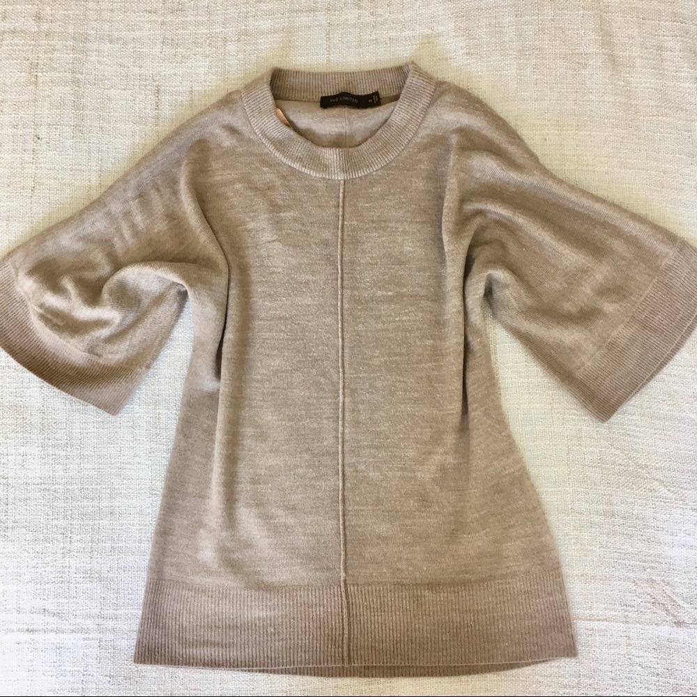 Closet Closing!! Limited Poncho style sweater tan